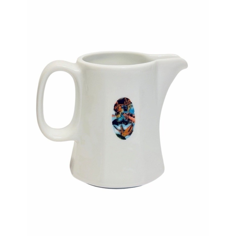 Schonwald Germany Fine China Creamer Hawaii Hula Girls Aloha Tower Vintage Tiki